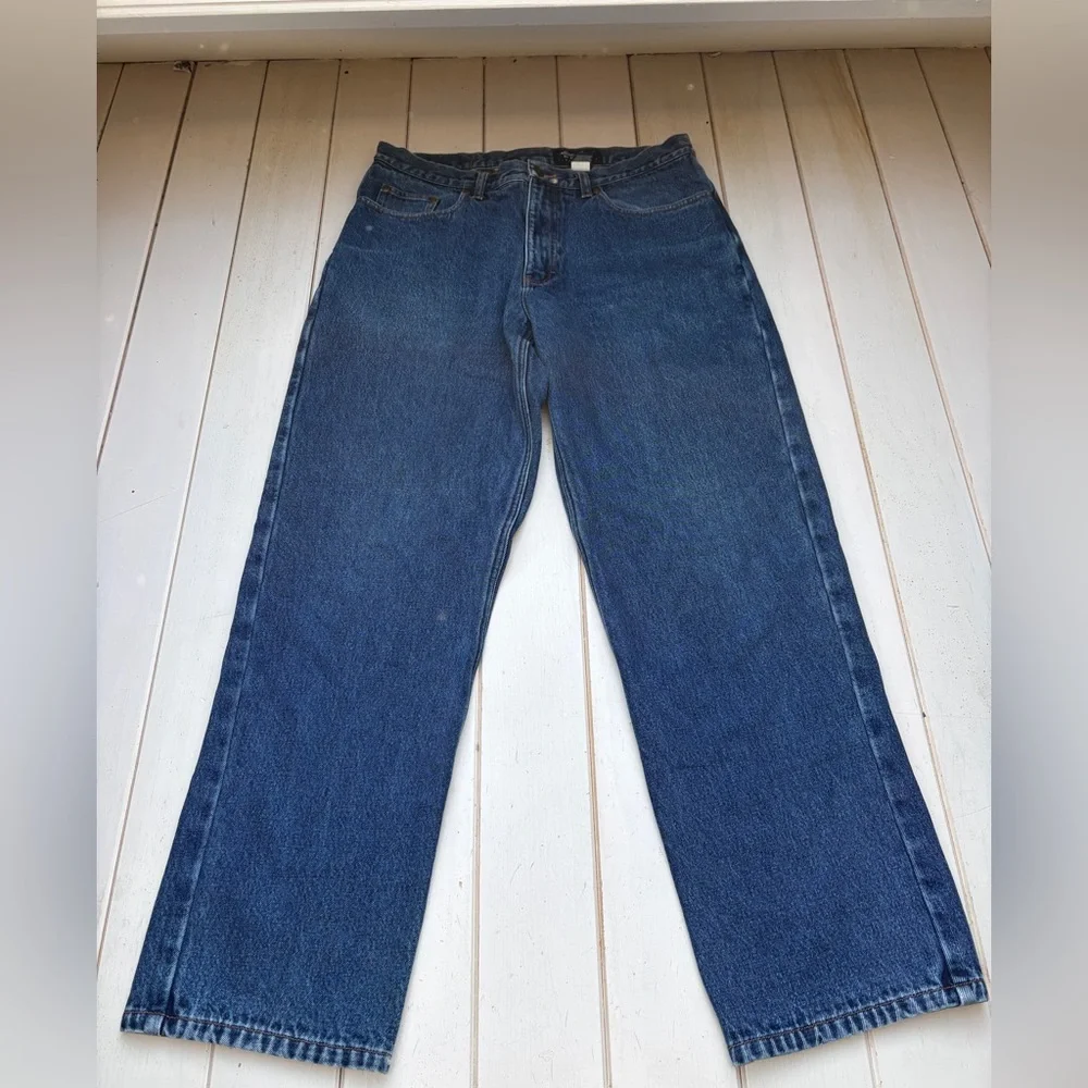 VTG Eddie Bauer Flannel Lined Jeans - Picture 4 of 11